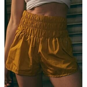 Free People FP Movement Women’s The Way Home Running Shorts Butterscotch Sz XS